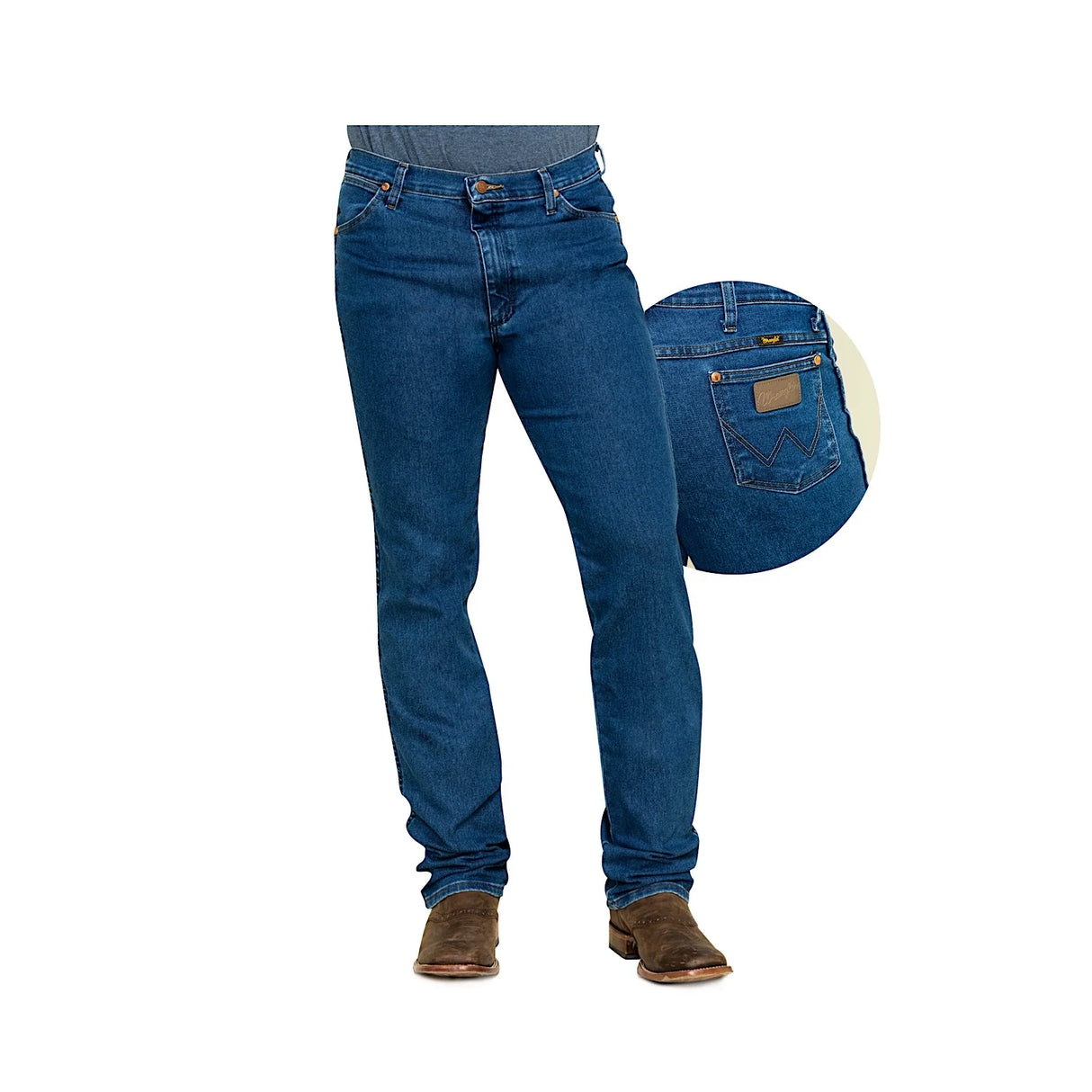 Mens Cowboy Cut Original Fit Active Flex Jean Stonewash