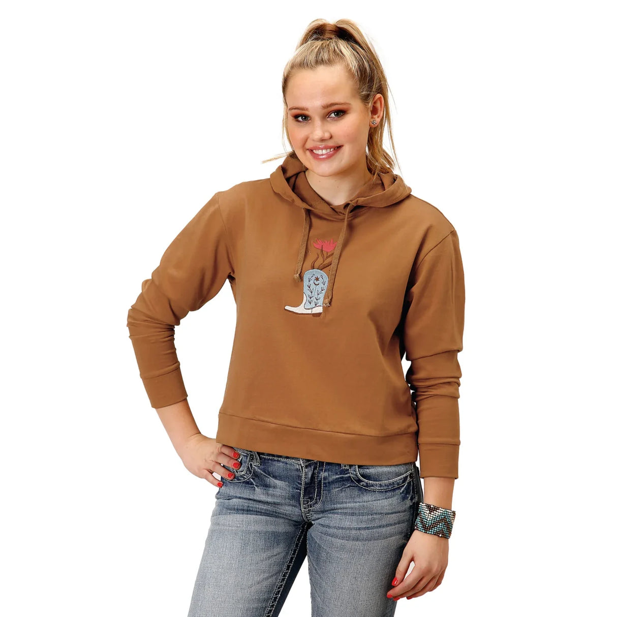 Roper Womens Five Star Collection LS Hoodie