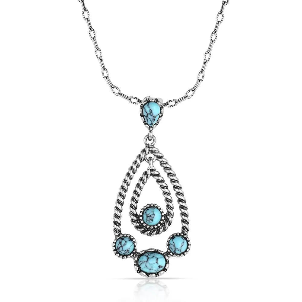 Montana Attitude Necklace - Wander West Turquoise