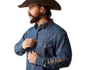 Ariat Mens Team Denim LS Shirt