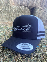 Hayes and Co Trucker Cap - Black/White
