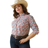 Ariat Womens REAL Kirby Stretch LS Shirt Blazin Boots