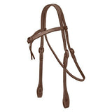 Knotted Brow Headstall Dark