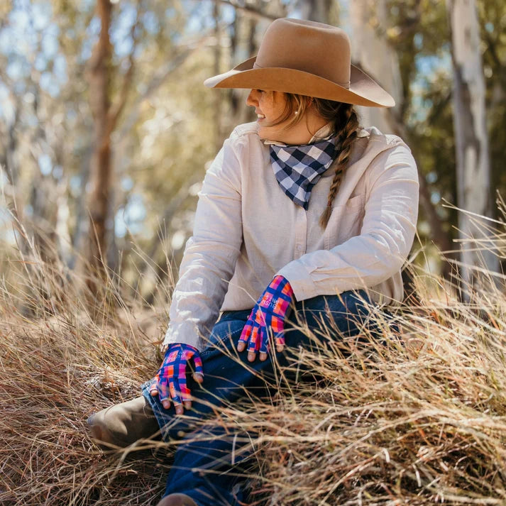 Bush Mits Desert Sunset Gingham (Extended Sleeve)