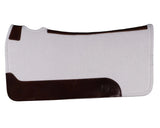 White Felt Wither Relief Saddle Pad