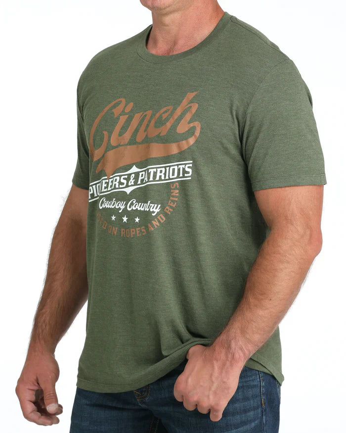 CINCH MENS TEE OLIVE