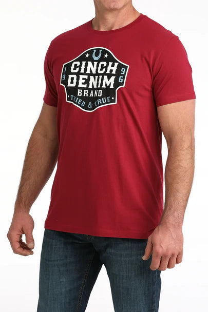 CINCH Mens Red T-Shirt