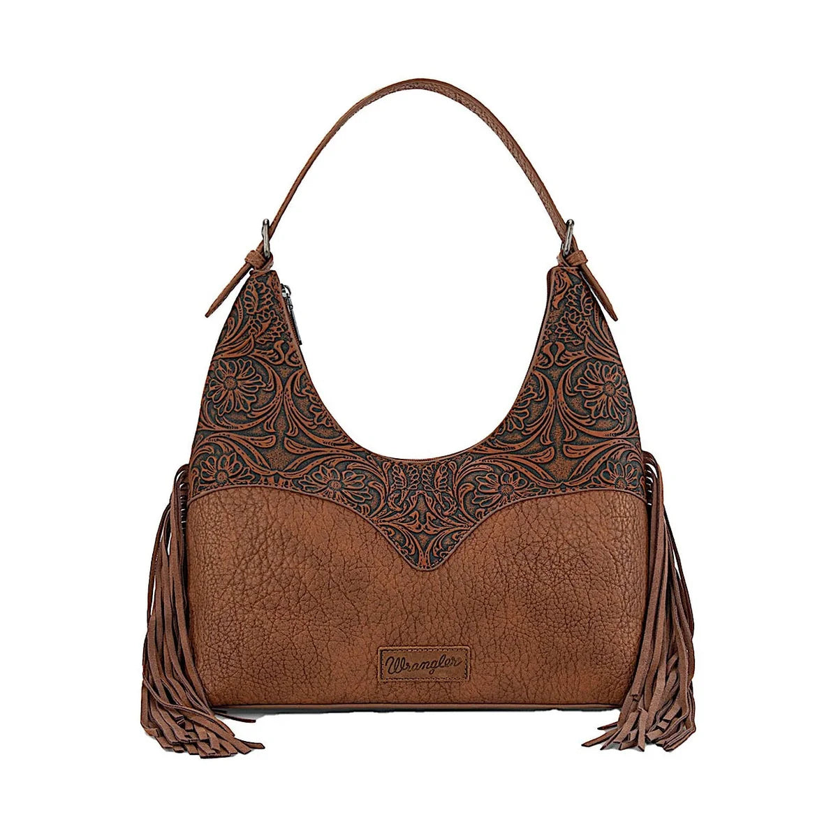 Wrangler Tooled Fringe Shoulder Bag