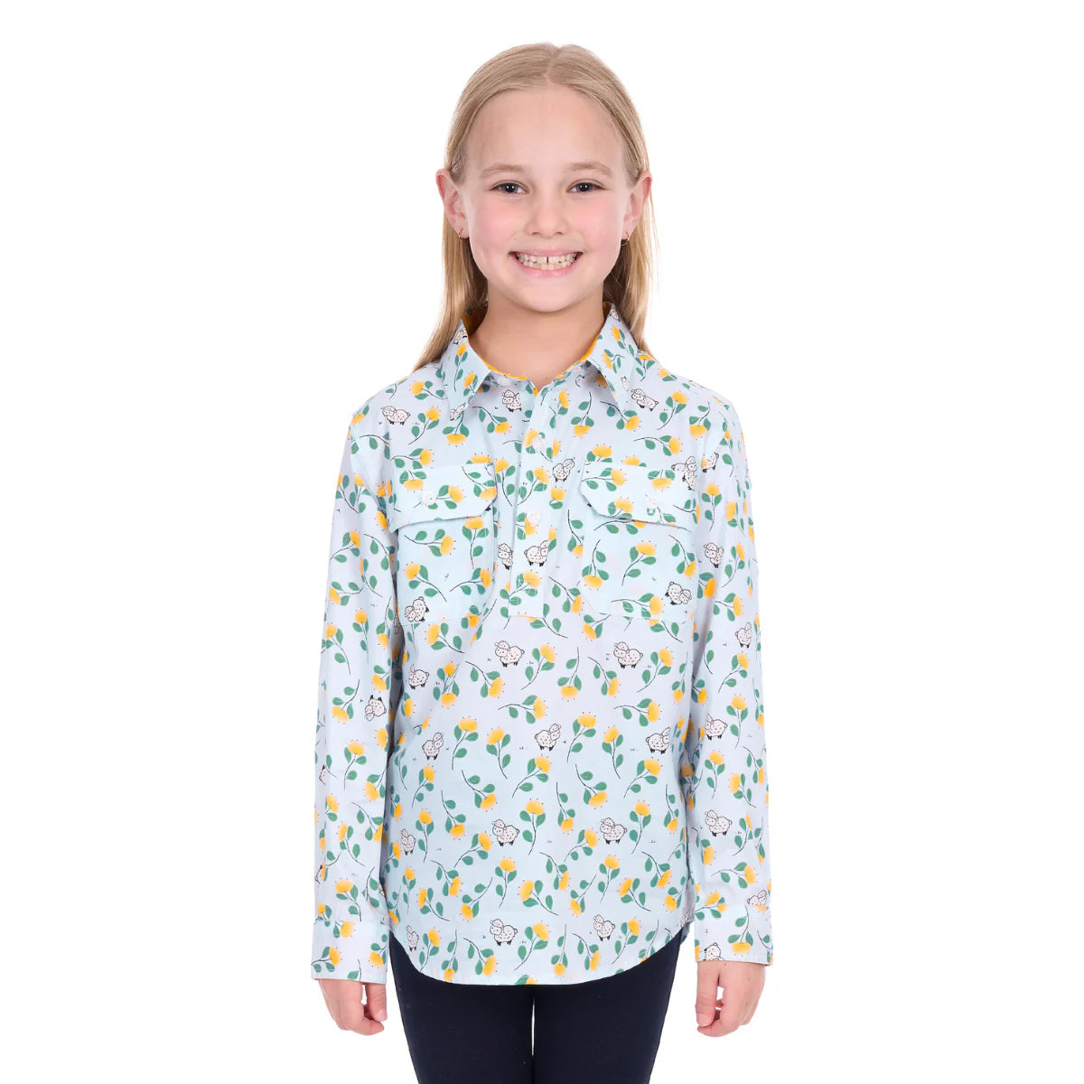 Hard Slog Kids Suzie 1/2 PLKT LS Shirt