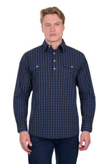 Hard Slog Mens Nash 1/2 PLKT LS Shirt