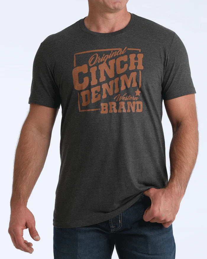 CINCH Mens Charcoal T-Shirt