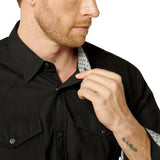 Ariat Mens Wrinkle Free Refined Slub Snap LS Shirt