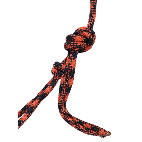 Rope Halter & Lead Navy/Orange 10'