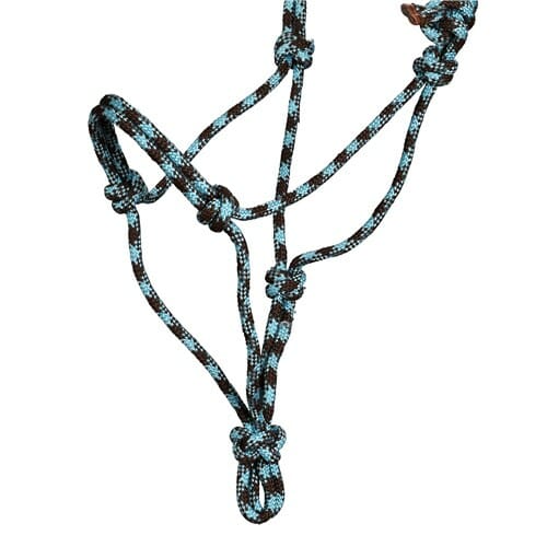 Rope Halter Black/Turquoise