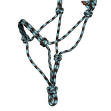 Rope Halter Black/Turquoise
