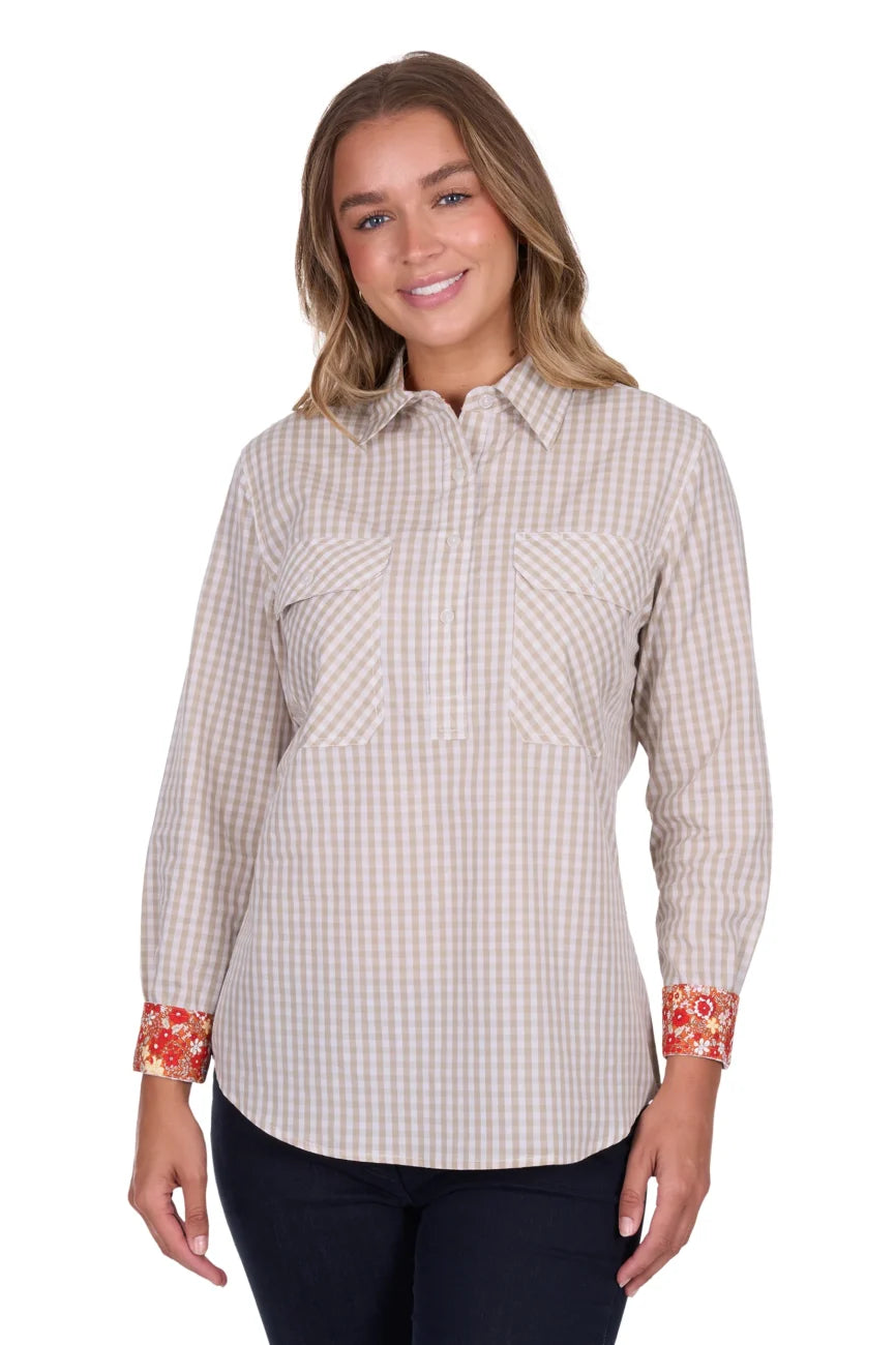 Hard Slog Womens Sara 1/2 PLKT LS Shirt