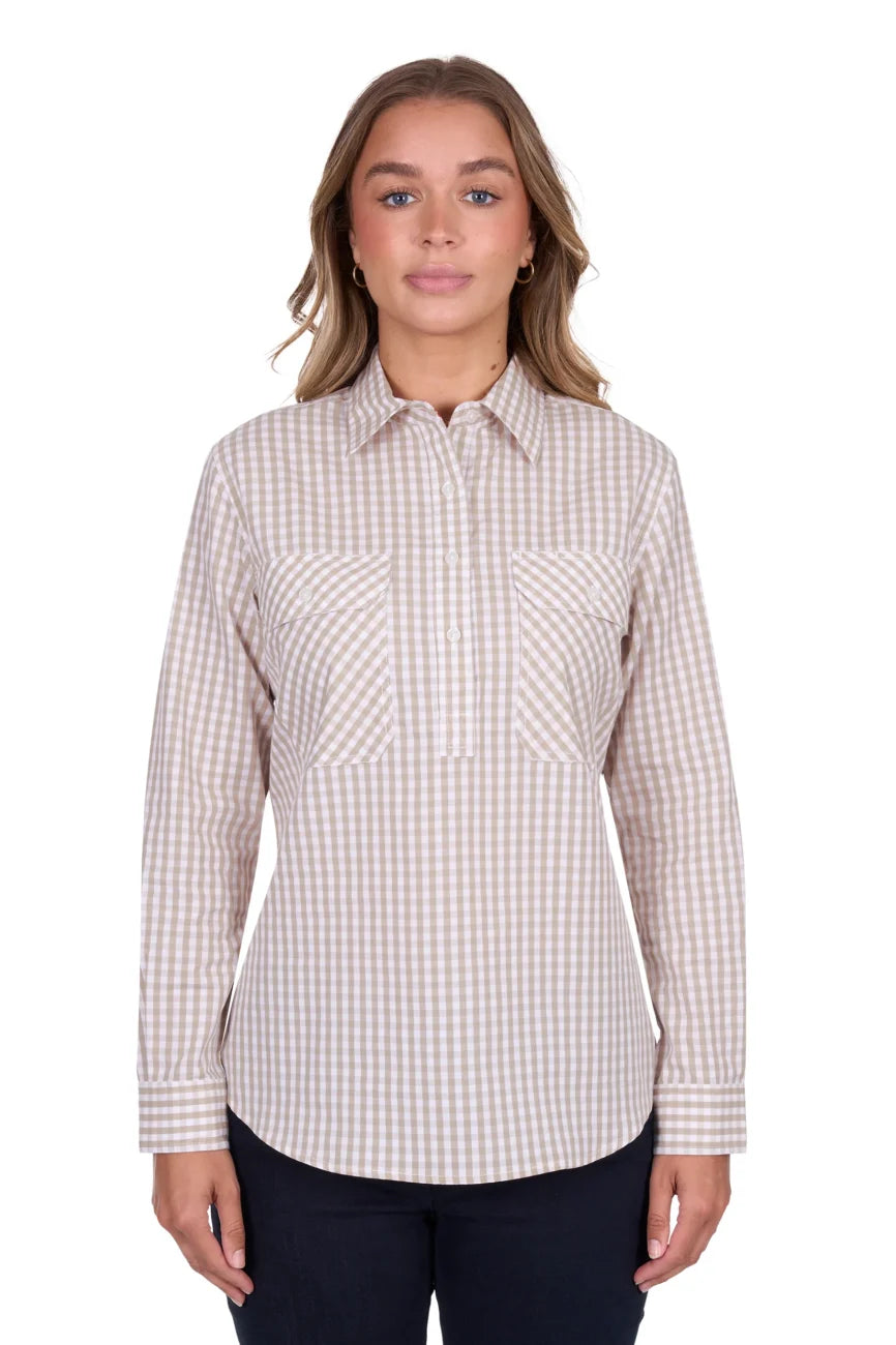 Hard Slog Womens Sara 1/2 PLKT LS Shirt