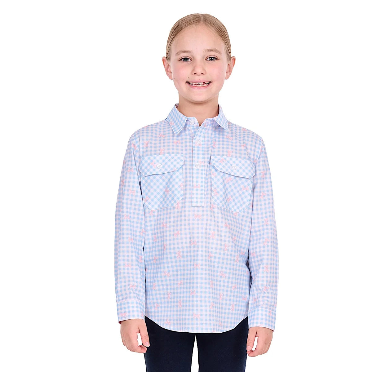Hard Slog Kids Lillia 1/2 Button LS