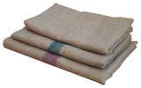 Hessian Bag Purple Stripe Dog Bed