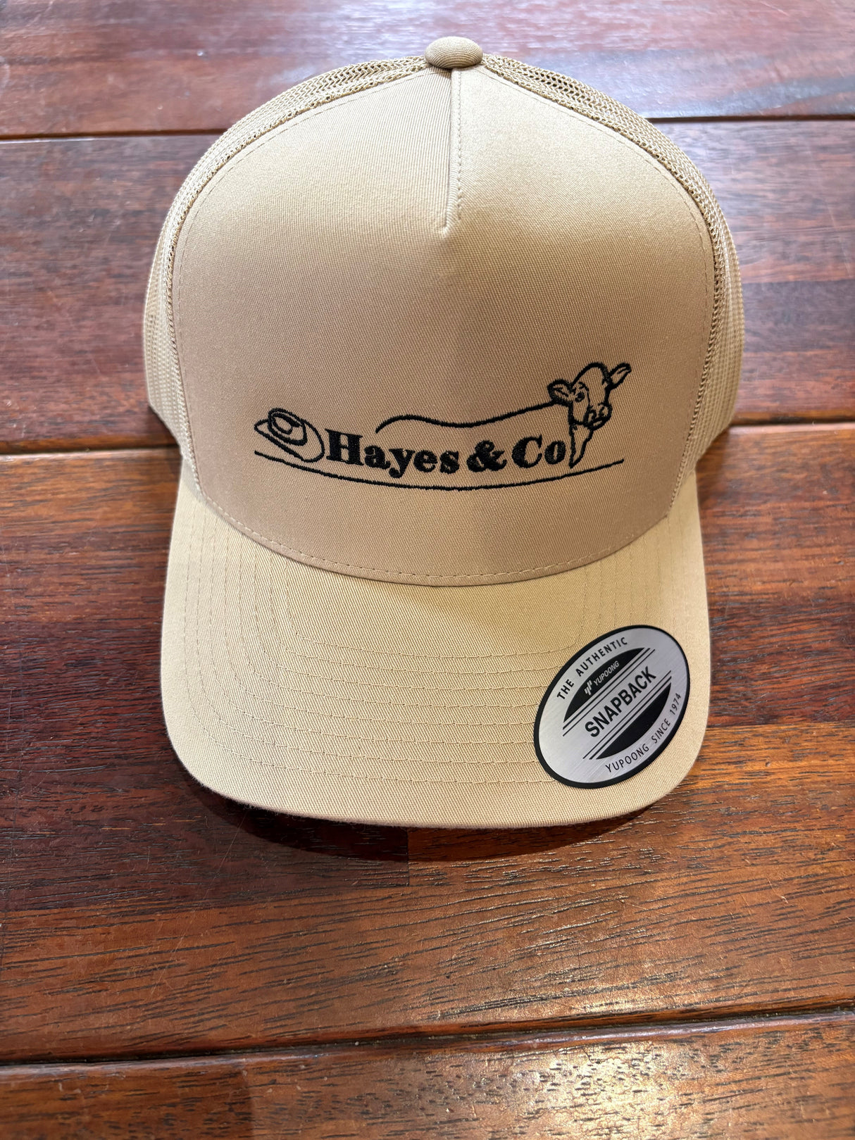 Flex Fit Hayes and Co COW LOGO