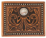Roper Bi-Fold Tooled Leather Wallet