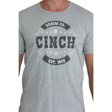 CINCH MENS DENIM CO GREY T-SHIRT