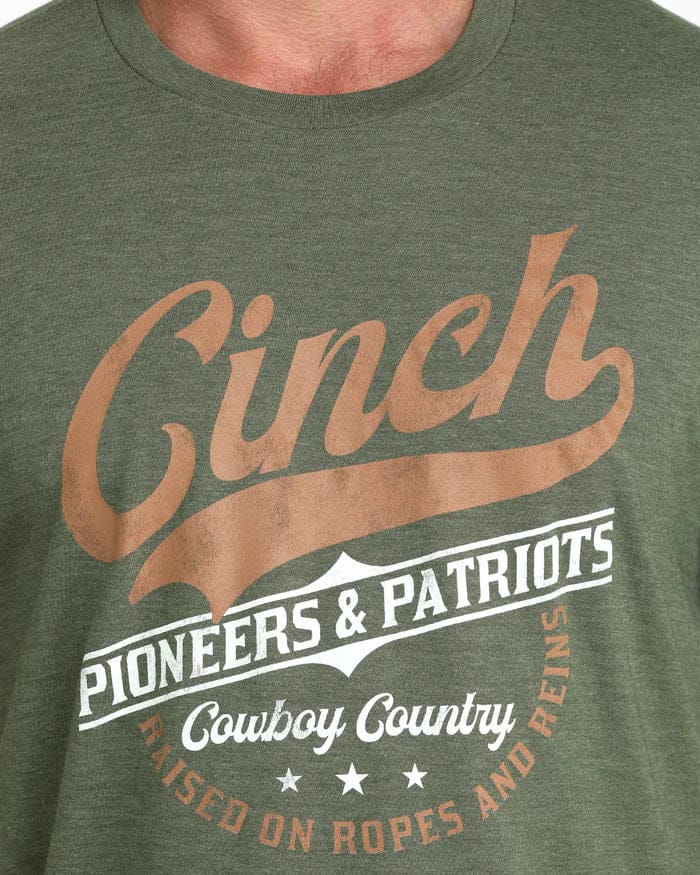 CINCH MENS TEE OLIVE