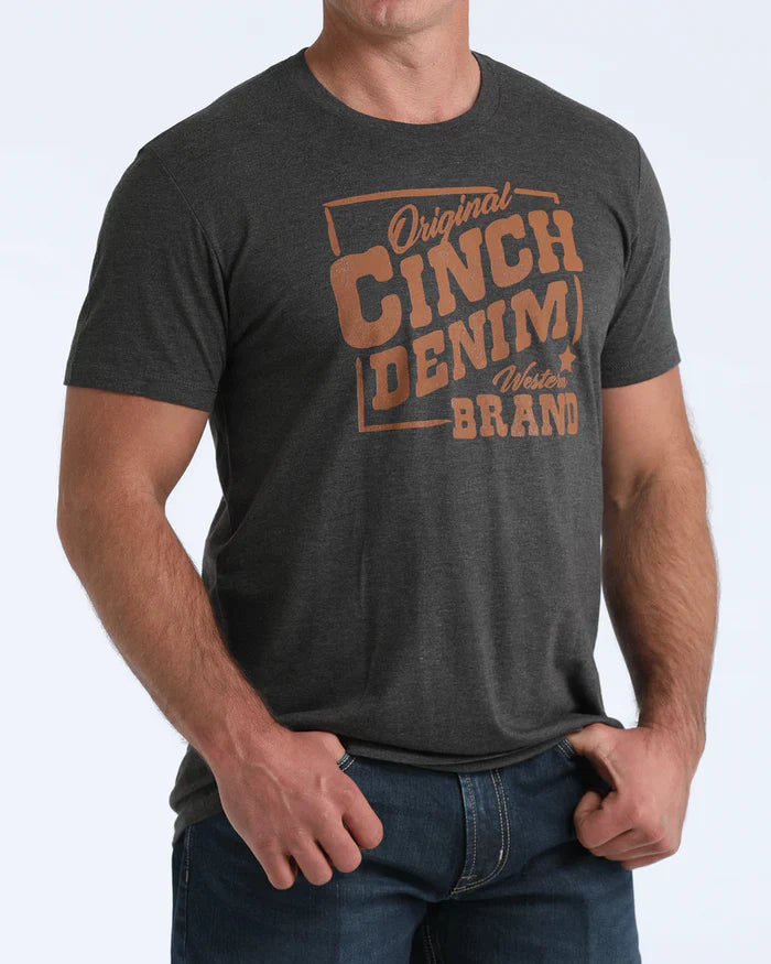 CINCH Mens Charcoal T-Shirt