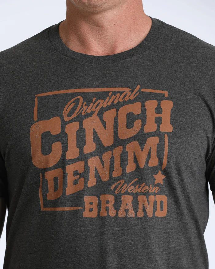 CINCH Mens Charcoal T-Shirt