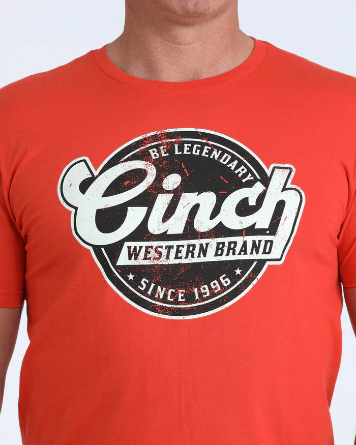 CINCH Mens Red T-Shirt