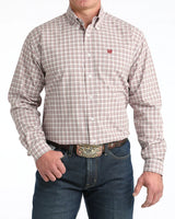 CINCH Mens LS Shirt White