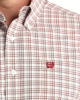 CINCH Mens LS Shirt White