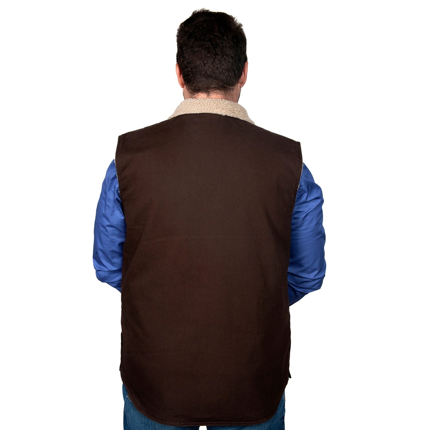 Diamantina Sherpa Vest - Chocolate