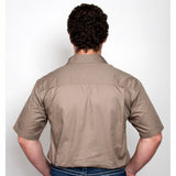 Mens Adam Workshirt SS 1 2 Brown 1