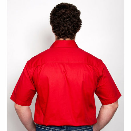 Mens Adam Workshirt SS 1 2 Chilli 1