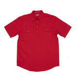 Mens Adam Workshirt SS 1 2 Chilli 3
