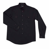 Mens Evan Workshirt LS FB Black 2