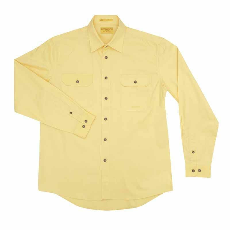 Mens Evan Workshirt LS FB Butter 2