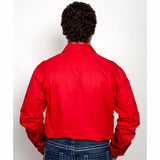 Mens Evan Workshirt LS FB Chilli 1