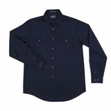 Mens Evan Workshirt LS FB Navy 2