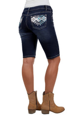 Pure Western Womens Serena Denim Short