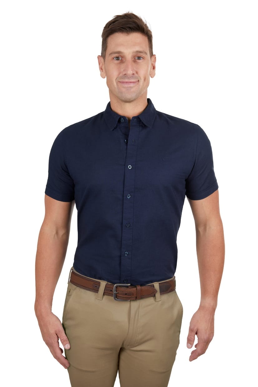 Thomas Cook Mens Linen Tailored SS Shirt