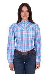 WRangler Womens Emily Check LS Shirt