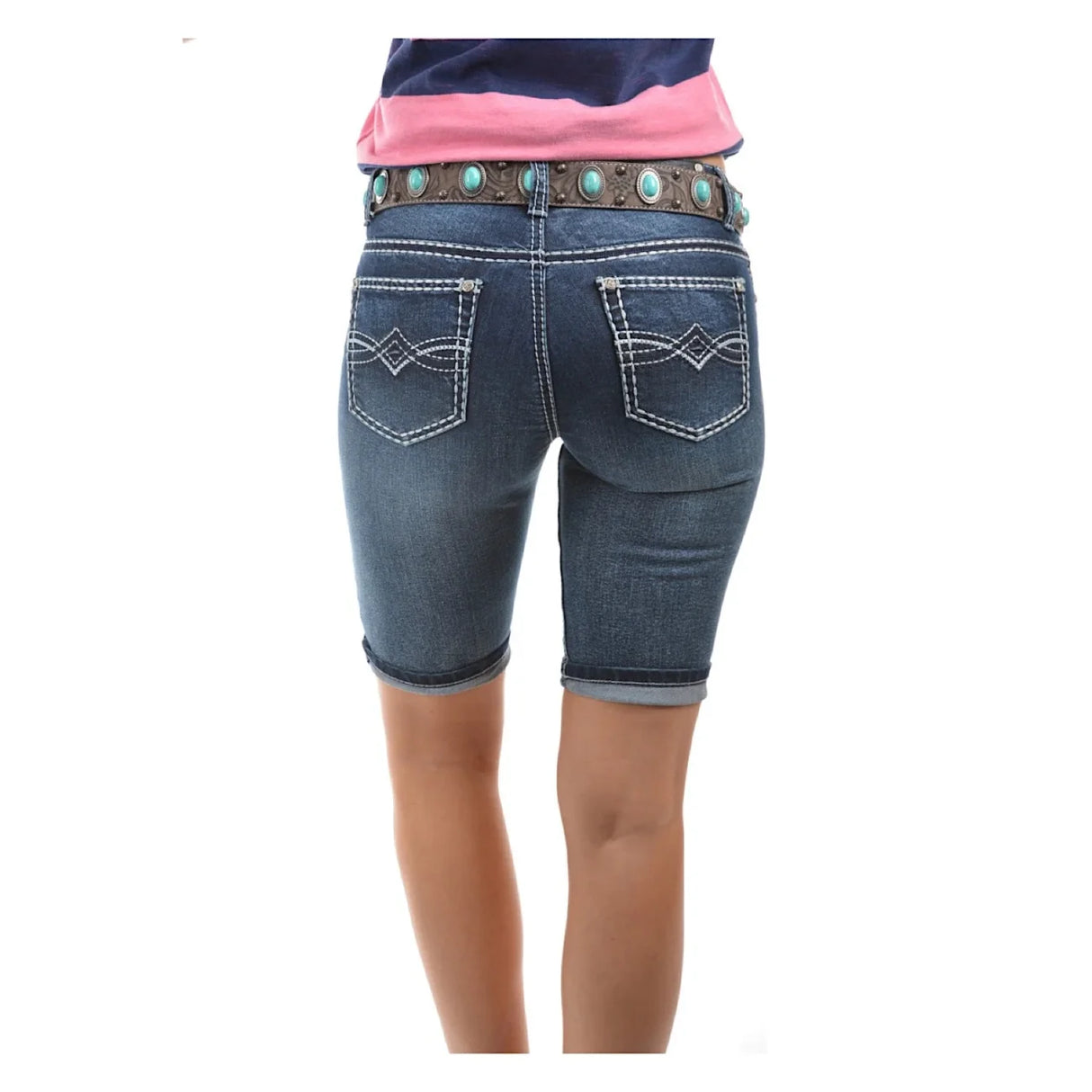 Pure Western Womens Lana Denim Short