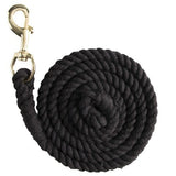 Lead Rope Poly Cotton Black 7ft