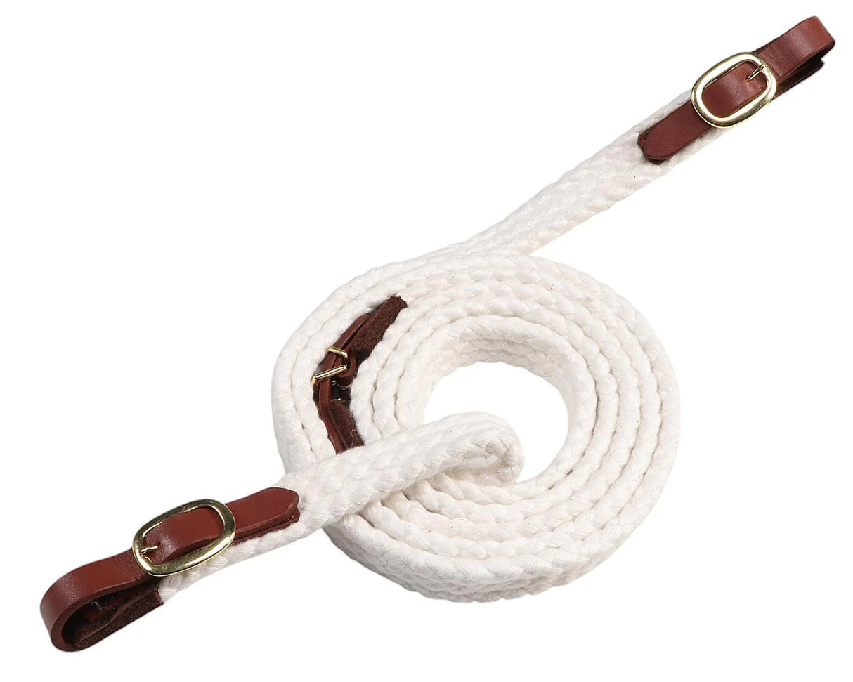 Hack Reins White 1"x5'/1.53m