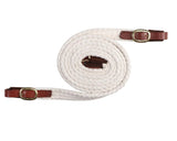 Hack Reins White 1"x5'/1.53m
