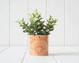 Rustic Fan Ceramic Pot Medium 'Earth'