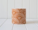 Rustic Fan Ceramic Pot Large EARTH