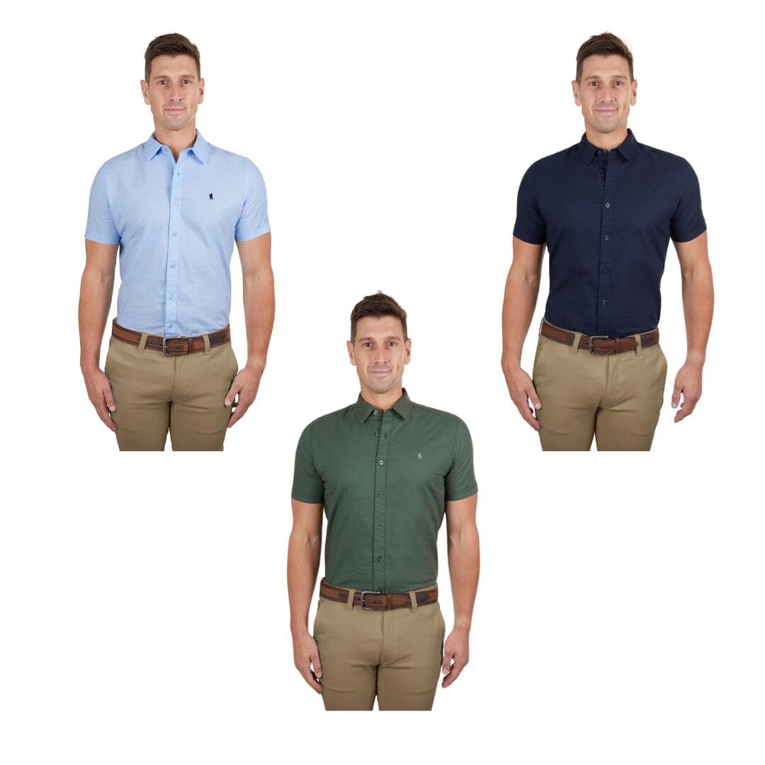 Thomas Cook Mens Linen Tailored SS Shirt